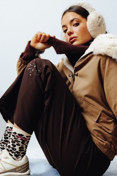 Chaussettes léopard wording