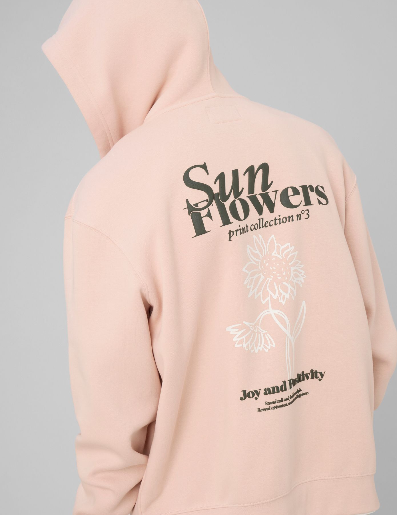 Sweat zipp&eacute; imprim&eacute; devant/dos