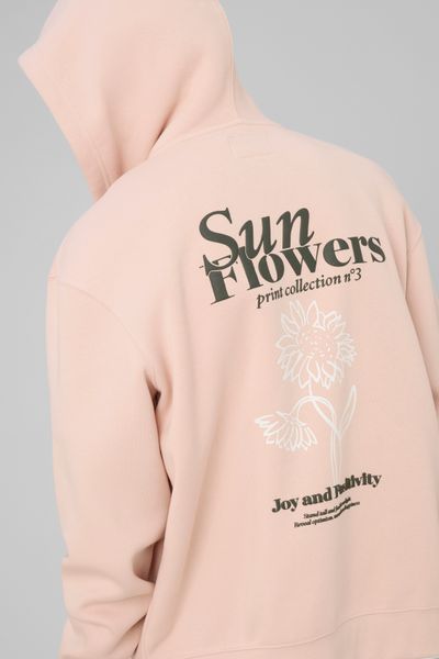 Sweat zipp&eacute; imprim&eacute; devant/dos