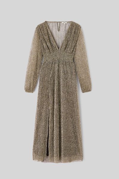 Robe longue plissée