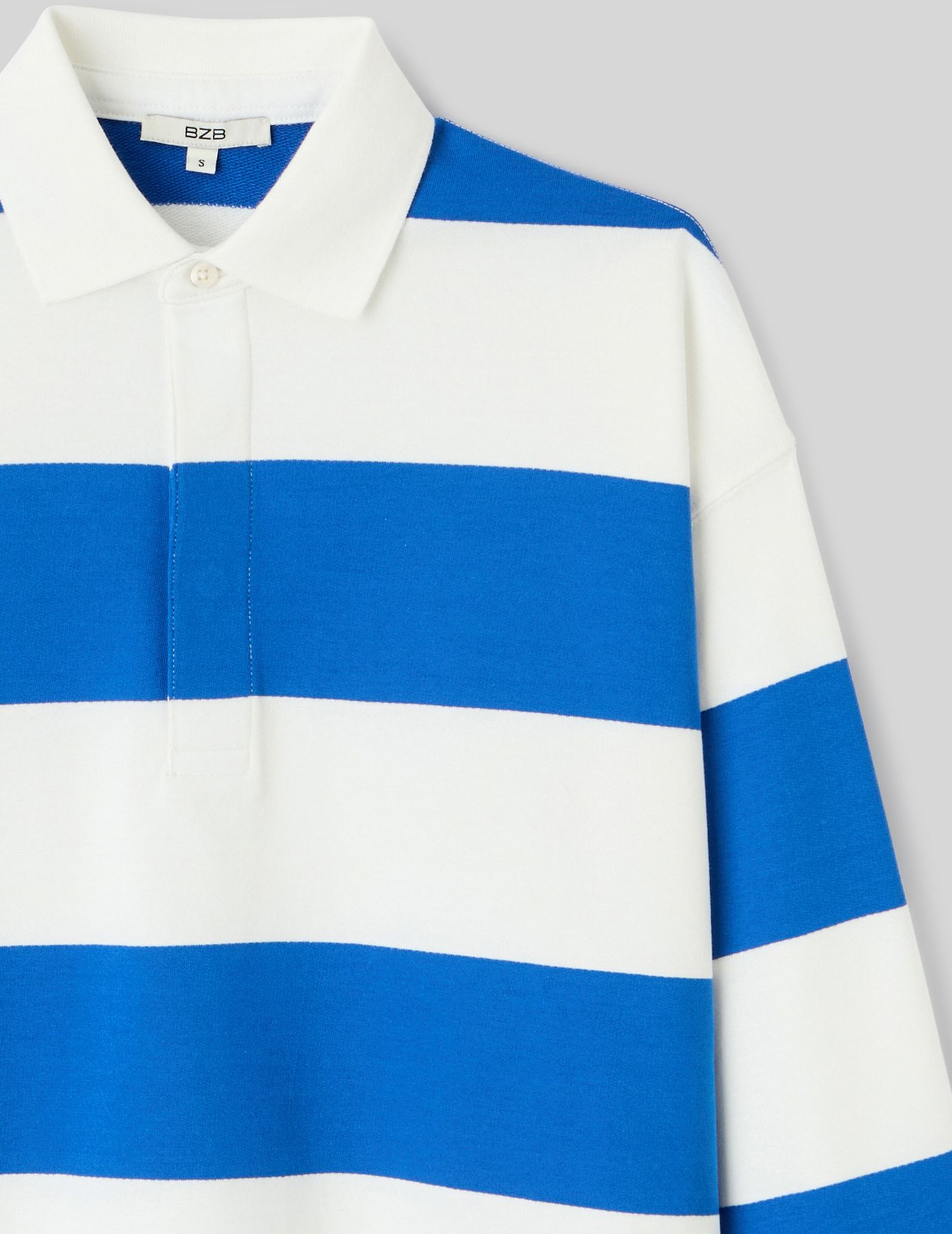 T-shirt col polo rayé