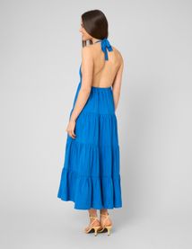 Robe longue d&eacute;tail bijoux