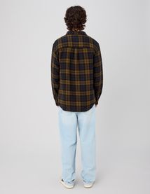 Chemise &agrave; carreaux en gaze de coton