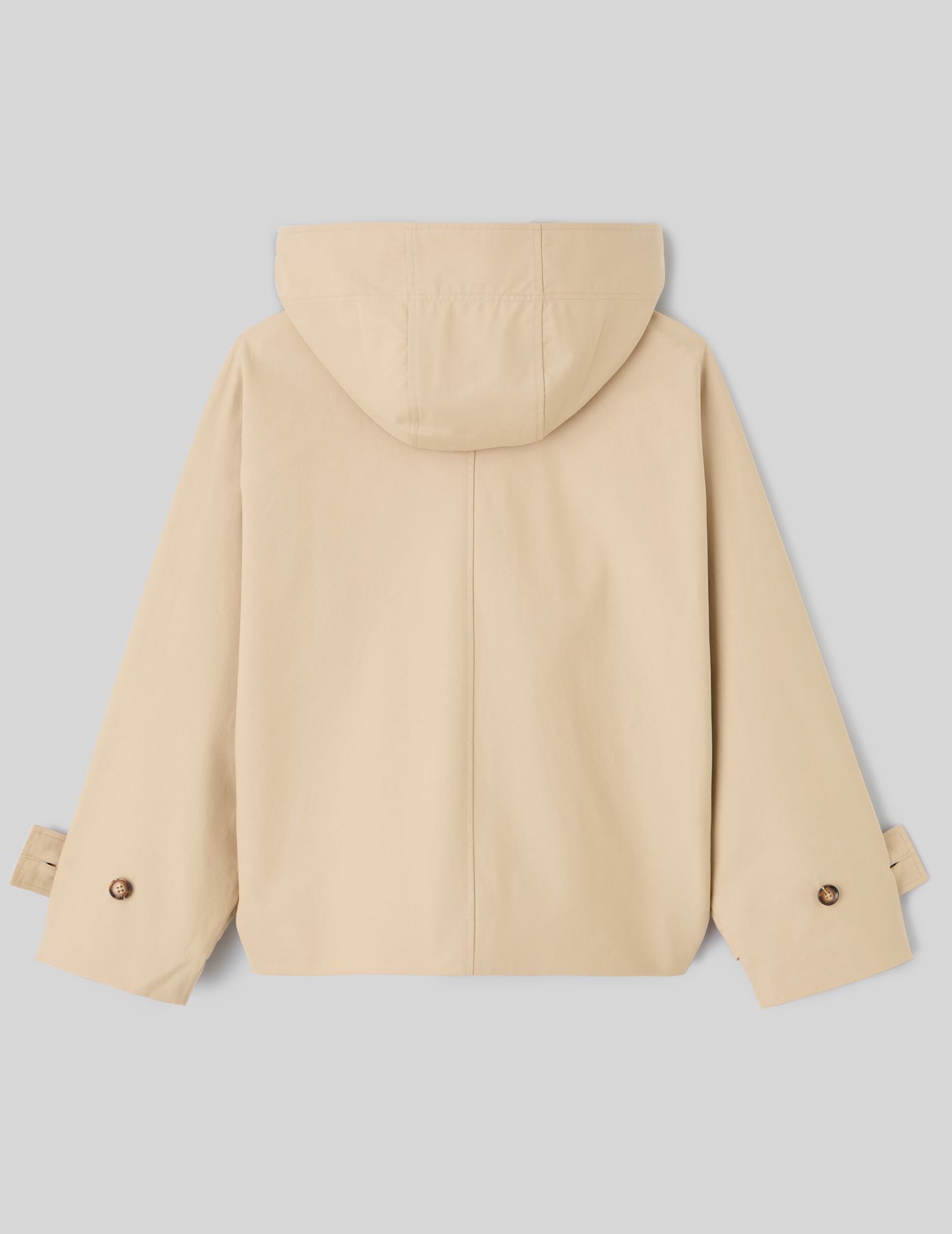 Trench court &agrave; capuche