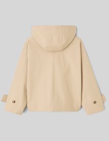 Trench court &agrave; capuche