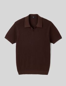 Polo maille ajourée