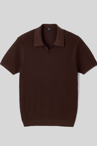 Polo maille ajourée