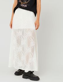 Jupe longue en dentelle