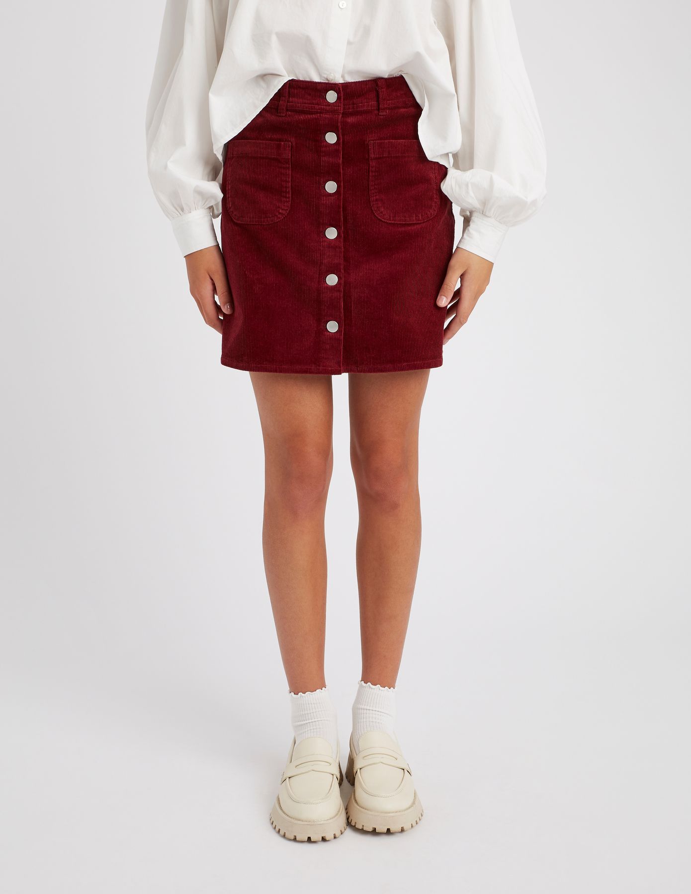 Jupe courte velours