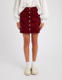 Jupe courte velours