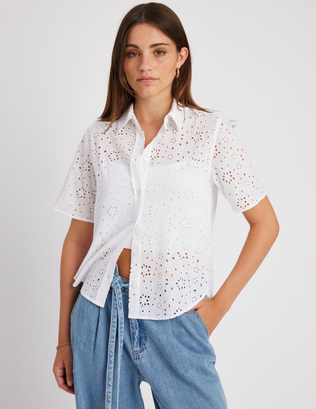 Chemisette broderie anglaise