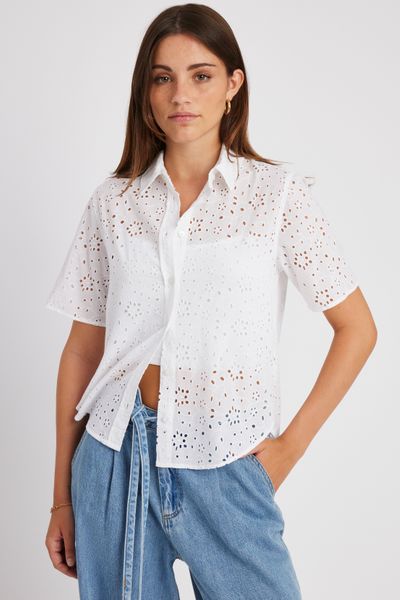 Chemisette broderie anglaise