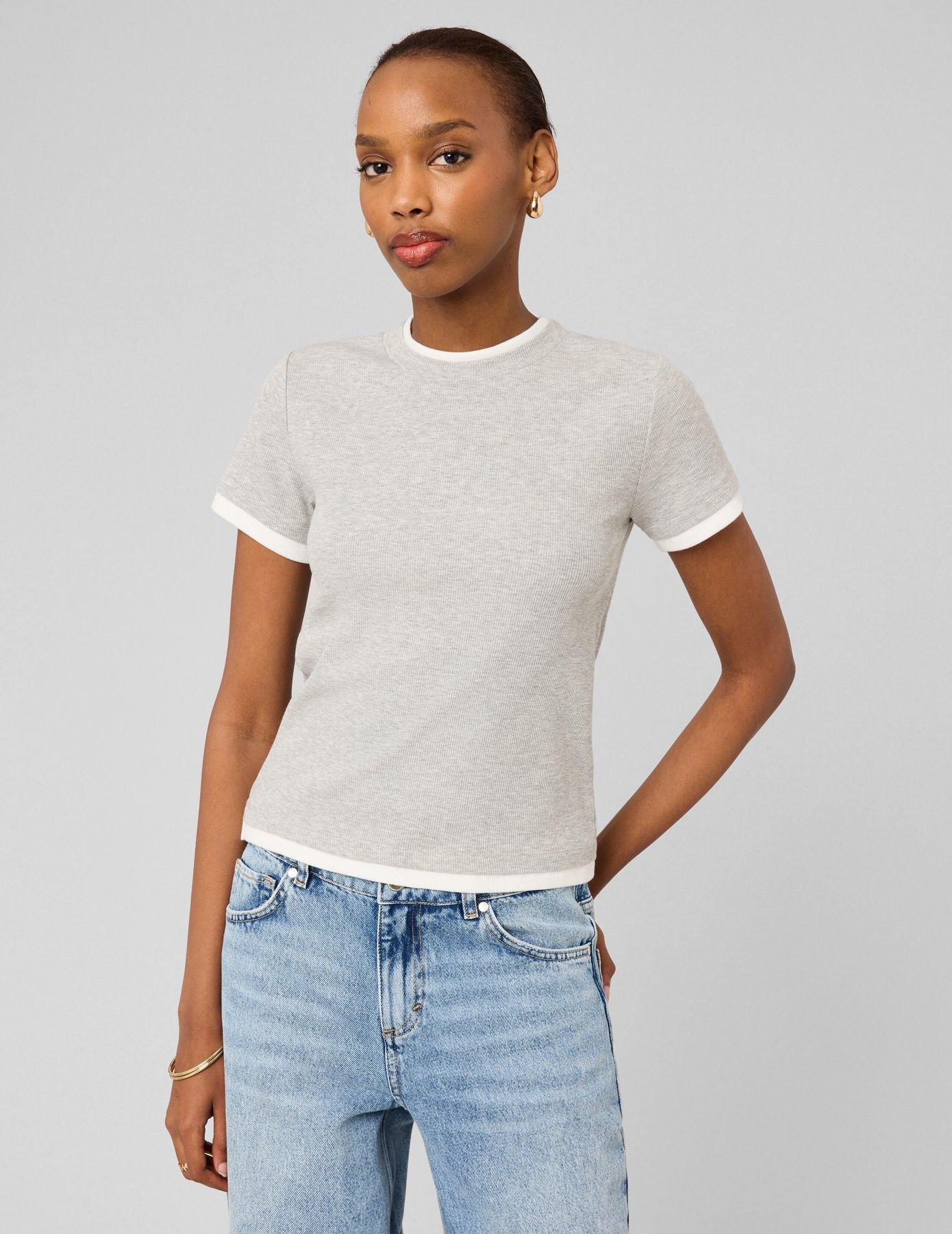 T-shirt effet de superposition