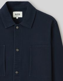 Surchemise en twill unie