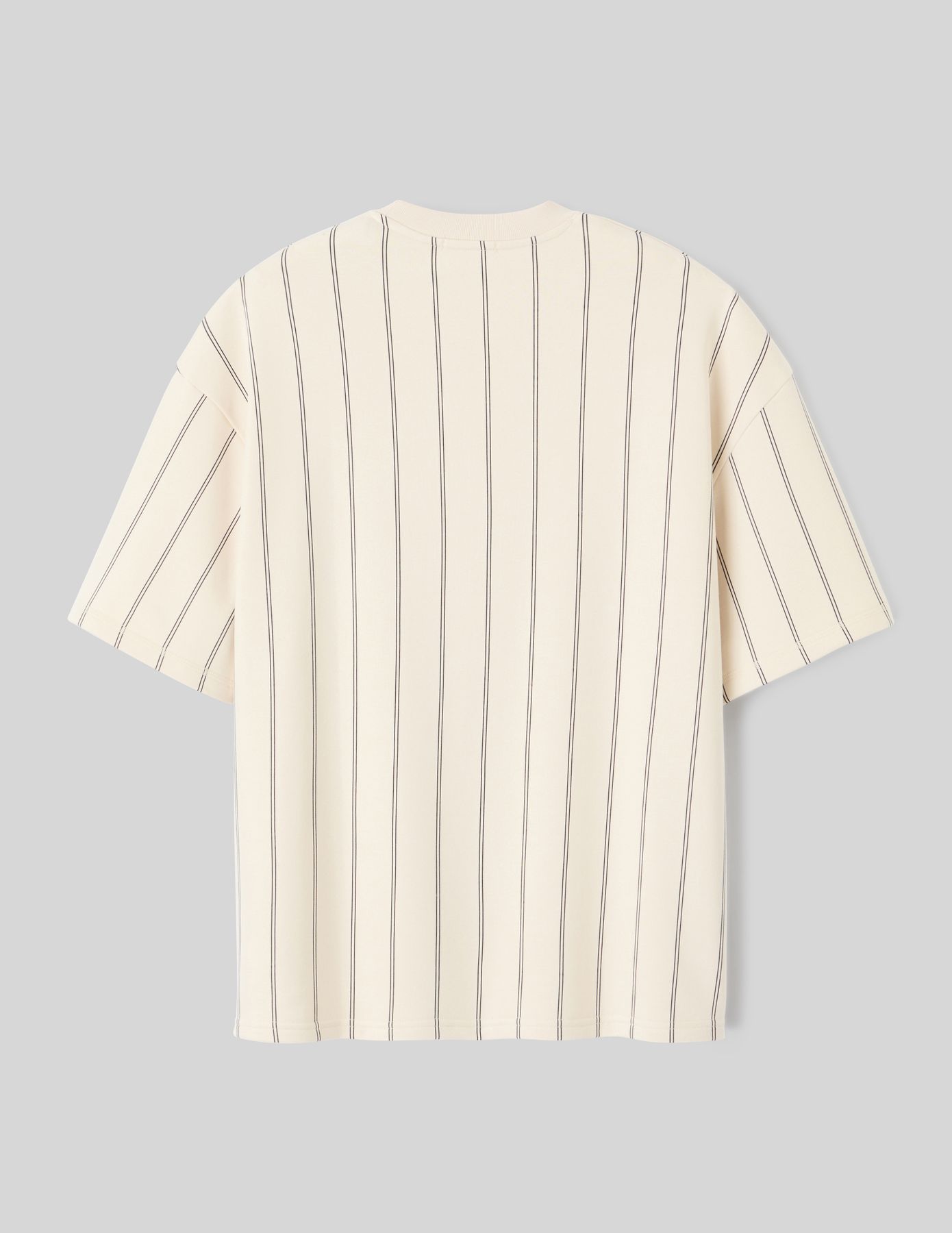 T-shirt broderie poitrine rayé
