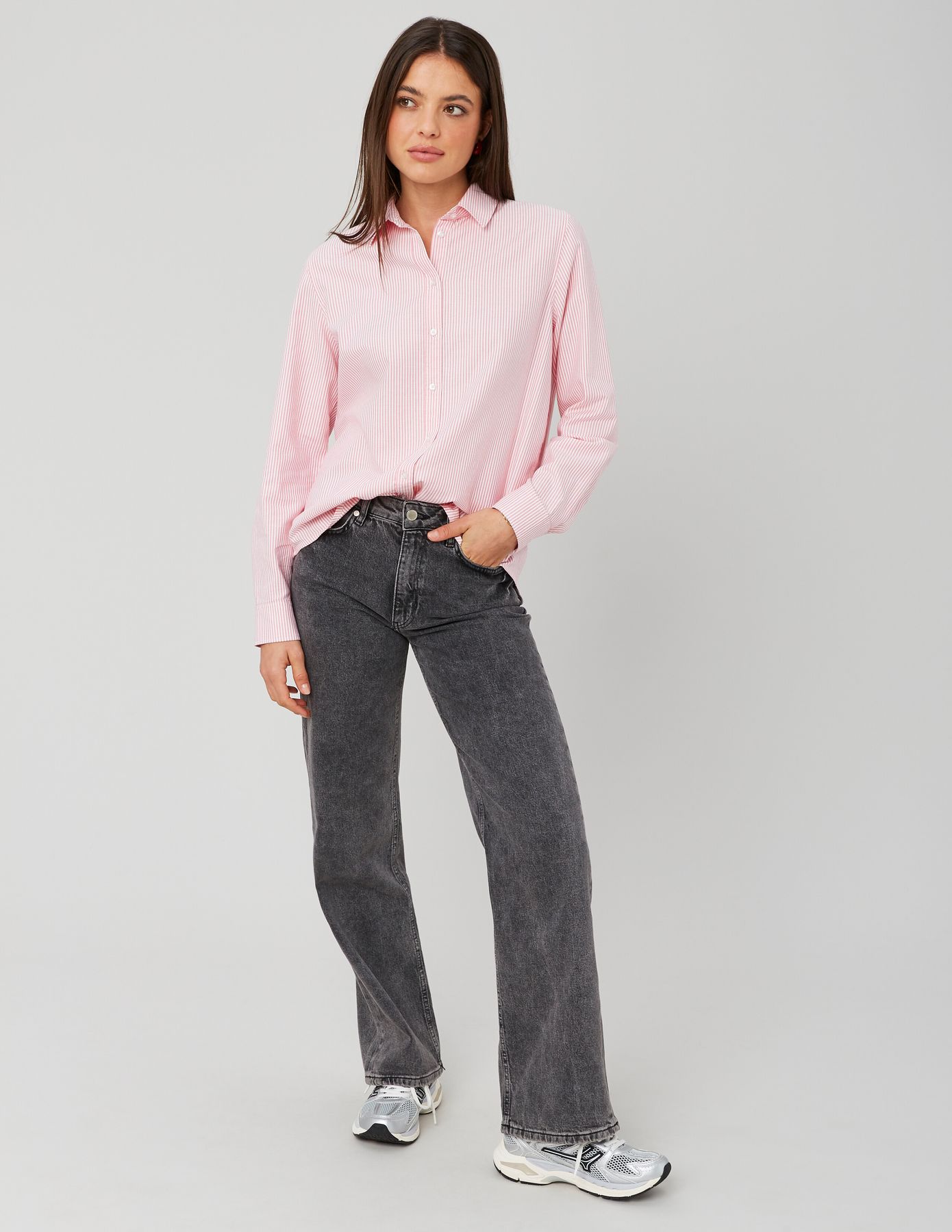 Chemise oxford rayée