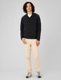 Cardigan boutonn&eacute; col polo
