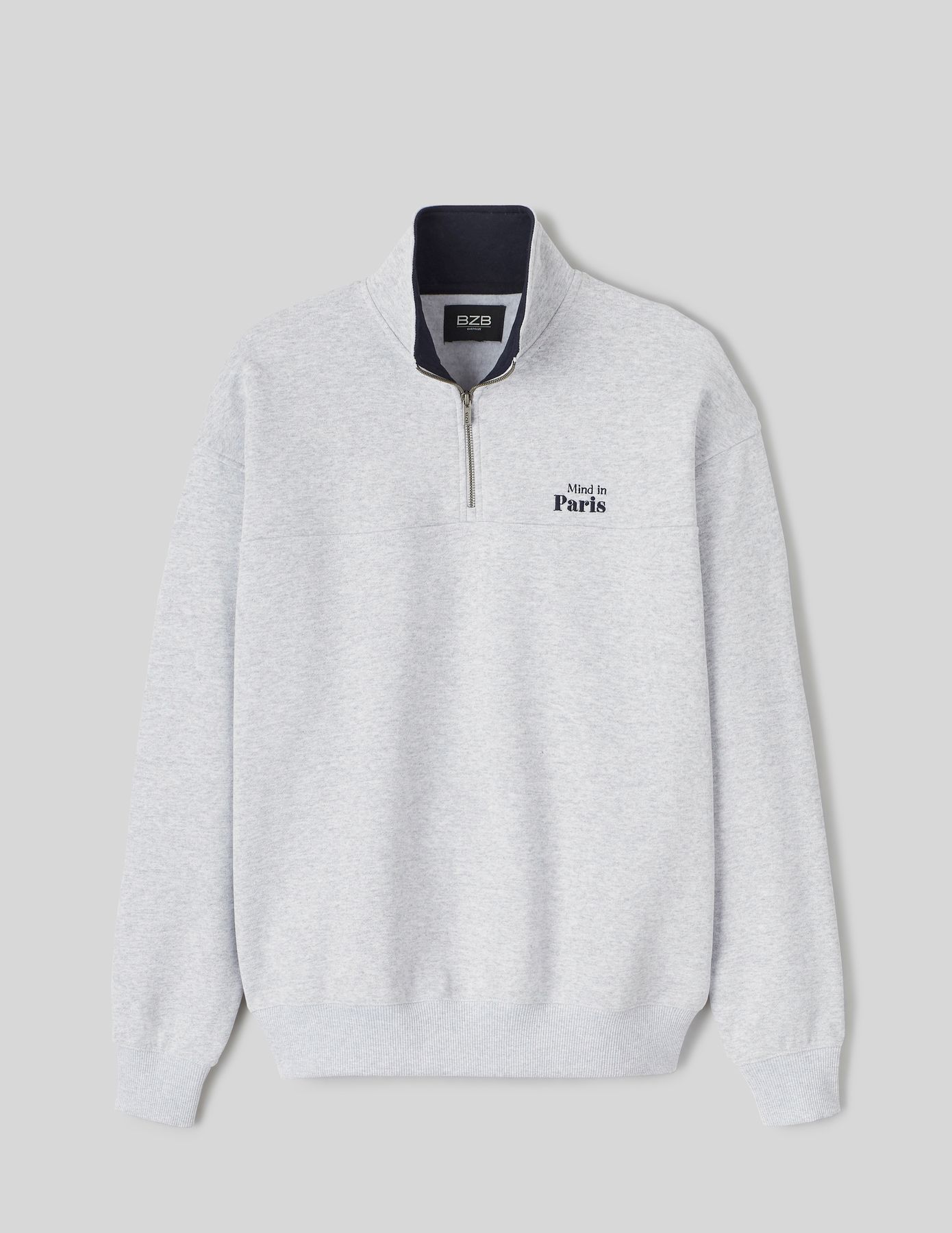 Sweat col montant zipp&eacute;