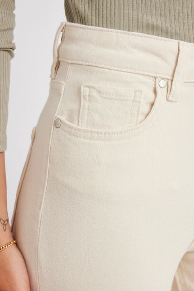 Jean straight taille haute