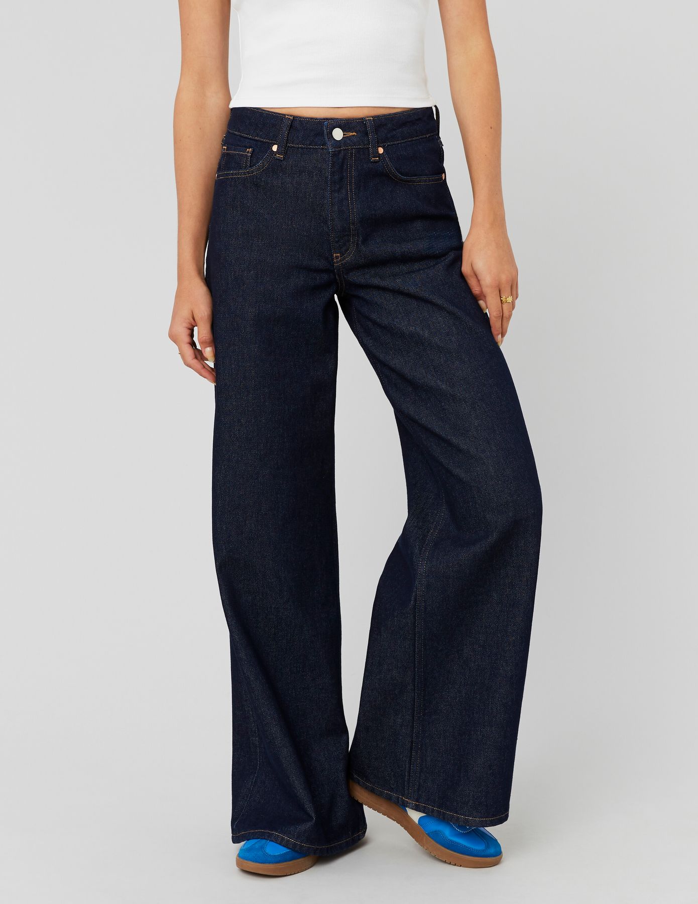 Jean wide leg taille standard