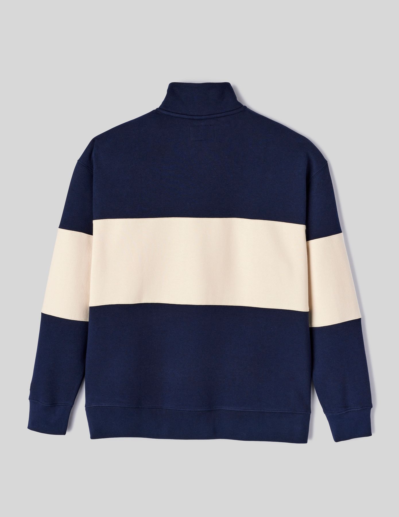 Sweat col montant colorblock