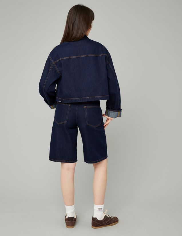 Veste en jean brut