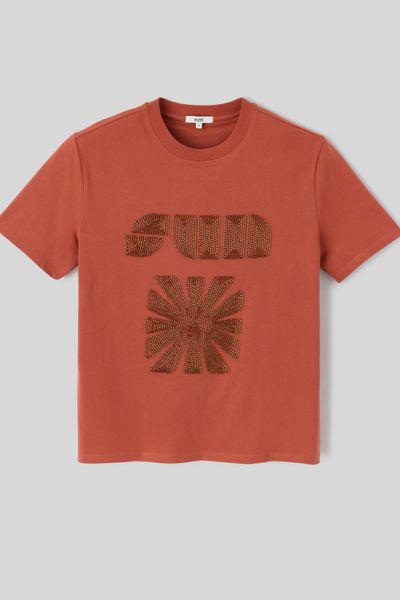 T-shirt avec perles