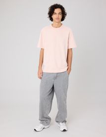 T-shirt lourd touché peau de pêche