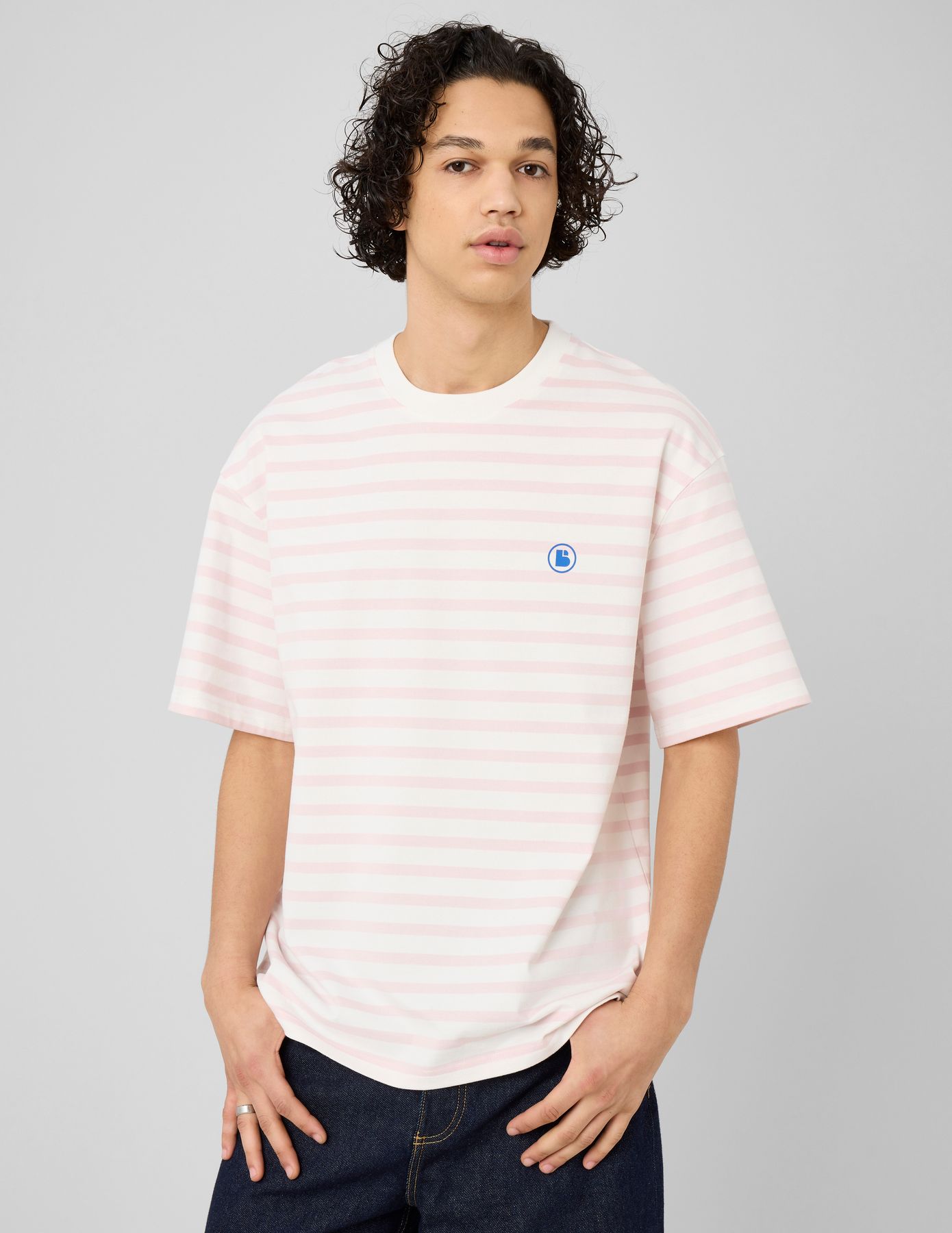 T-shirt marini&egrave;re imprim&eacute; devant/dos