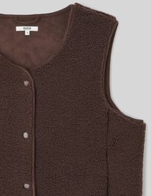 Gilet sherpa sans manches