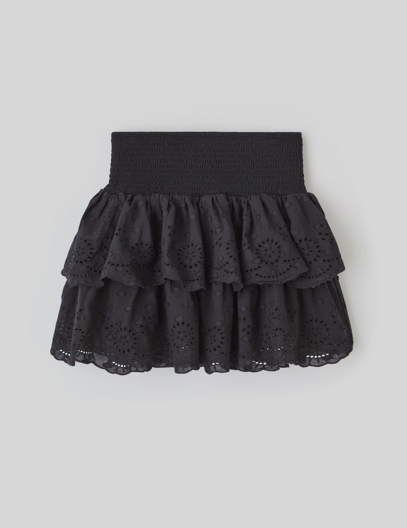 Jupe courte broderie anglaise