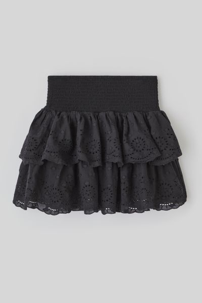 Jupe courte broderie anglaise