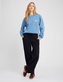 Sweat délavé brodé