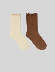 Lot de 2 paires de chaussettes lurex