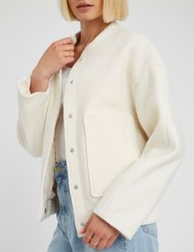 Veste bombardier en laine