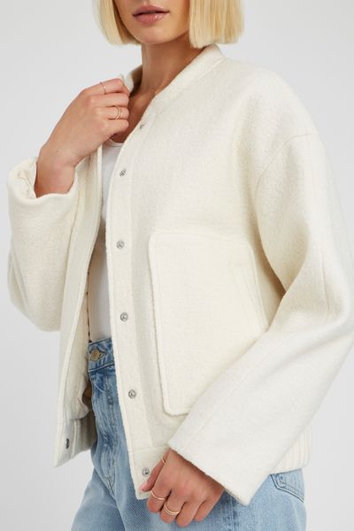 Veste bombardier en laine