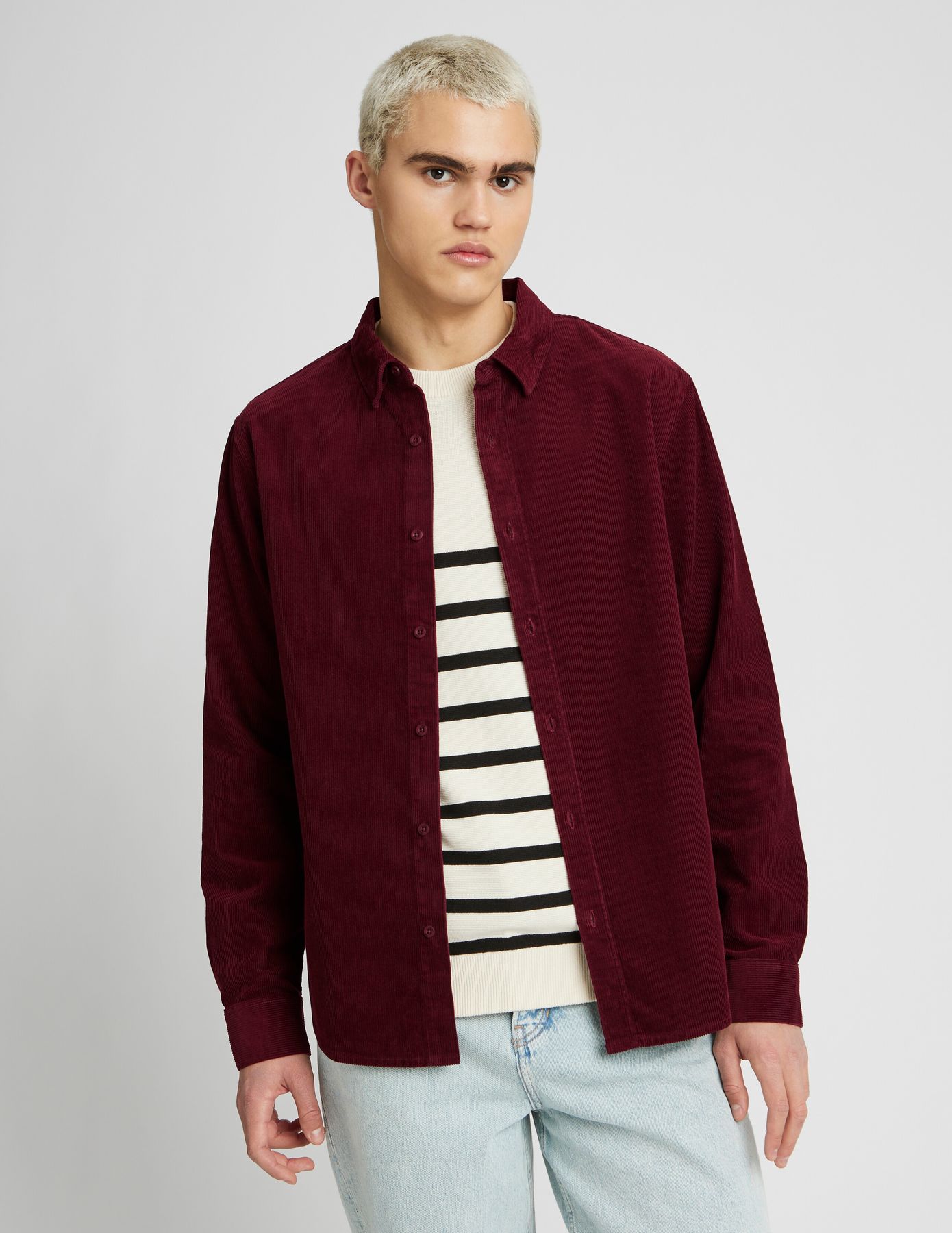 Chemise velours unie