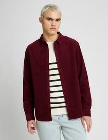 Chemise velours unie