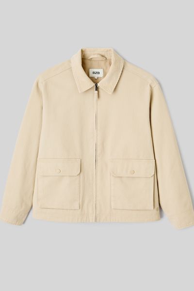 Veste zipp&eacute;e col velours