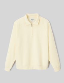Sweat col polo zippé