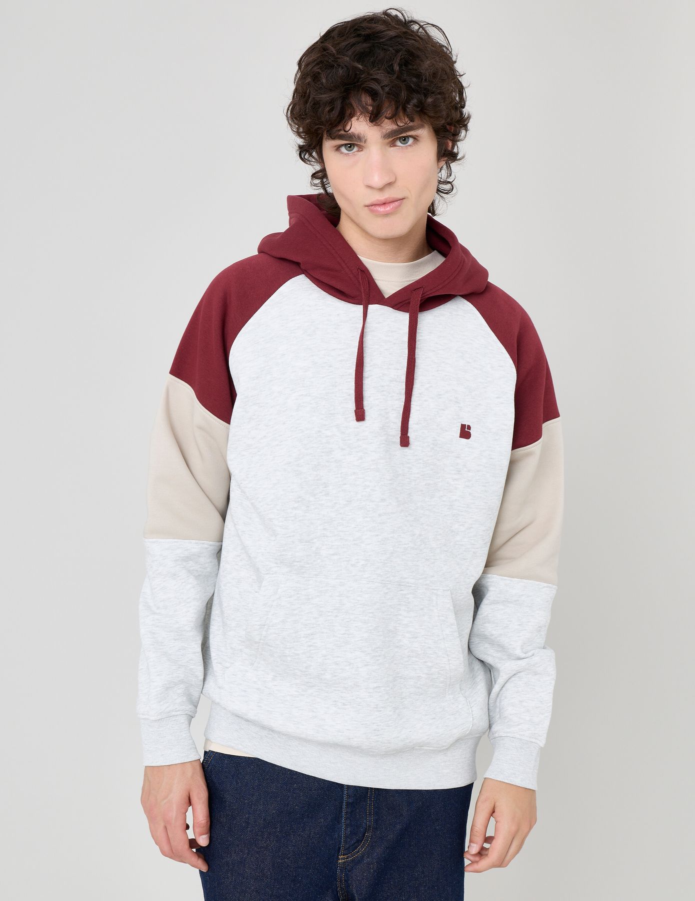 Sweat colorblock à capuche