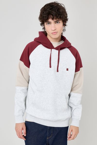 Sweat colorblock à capuche