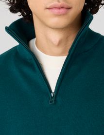 Pull col montant zippé