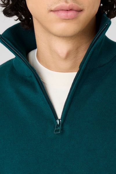 Pull col montant zippé