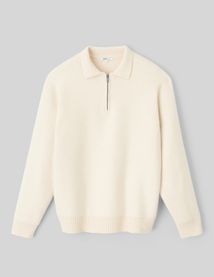 Pull col polo zippé