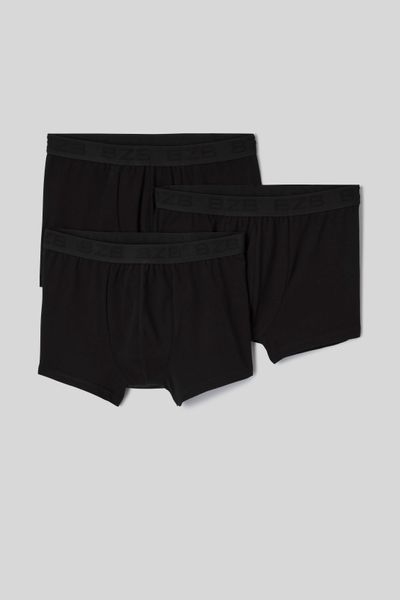 Lot de 3 boxers unis