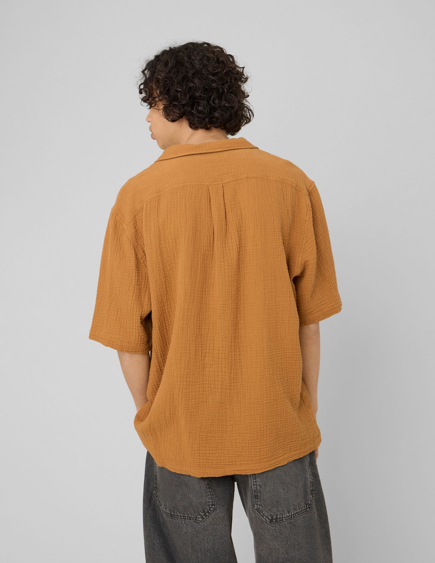 Chemise manches courtes gaze de coton