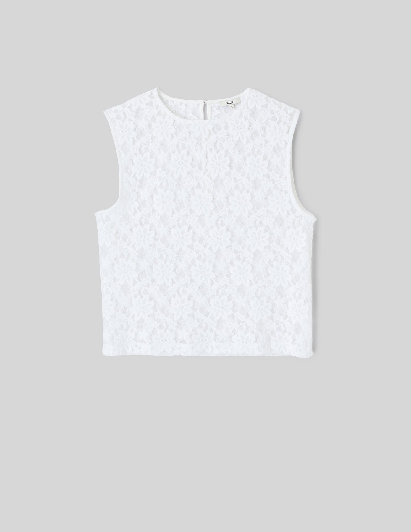 Top sans manche en dentelle
