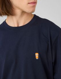 T-shirt broderie poitrine