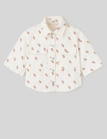 Veste manches courtes imprimée